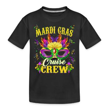 Coole Mardi Gras Kreuzfahrt Crew - Kinder Premium Bio T-Shirt - Schwarz - Vorne