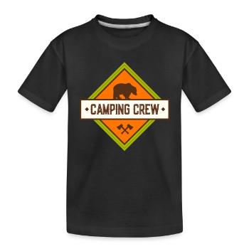 Équipe Camping Camper Camping Camping - T-shirt bio Premium Enfant - noir - Devant