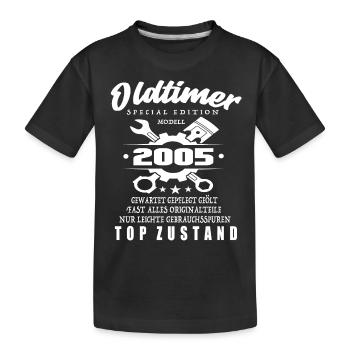 Oldtimer Special Edition Modell 2005 - Kinder Premium Bio T-Shirt - Schwarz - Vorne