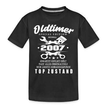 Oldtimer Special Edition Modell 2007 - Kinder Premium Bio T-Shirt - Schwarz - Vorne
