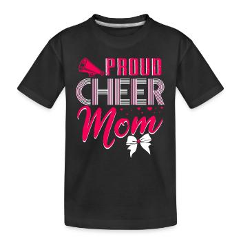 Cheerleading Mutter - Kinder Premium Bio T-Shirt - Schwarz - Vorne