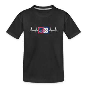 France Pays de la Loire - T-shirt bio Premium Enfant - noir - Devant
