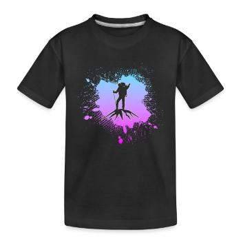Bergsteigen - Kinder Premium Bio T-Shirt - Schwarz - Vorne