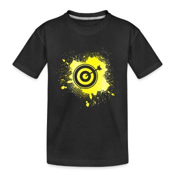 Darts - Kinder Premium Bio T-Shirt - Schwarz - Vorne