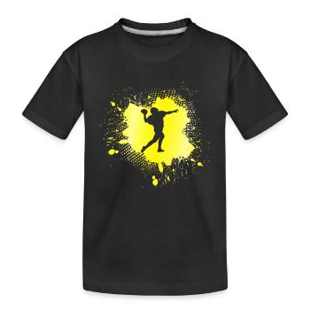 American football - Kids' Premium Organic T-Shirt - black - Front