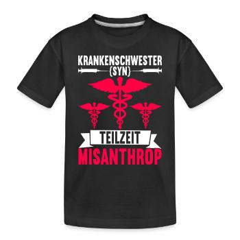 Infirmière infirmière - T-shirt bio Premium Enfant - noir - Devant