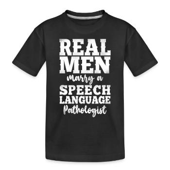 Speech Therapist Therapy Assistant - Kinder Premium Bio T-Shirt - Schwarz - Vorne