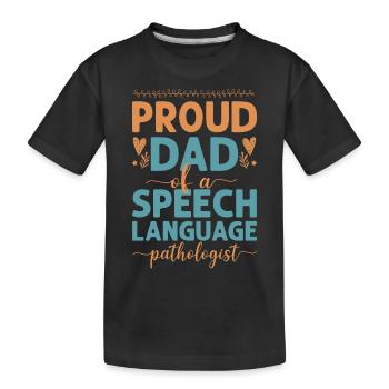 Speech Therapist Therapy Assistant - Kinder Premium Bio T-Shirt - Schwarz - Vorne