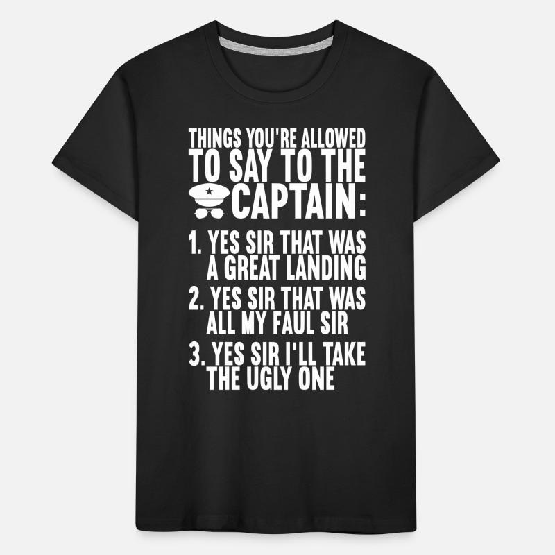 Pilot Airplane Kids' Premium Organic T-Shirt