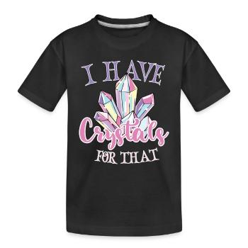 Cristaux et pierres de guérison par les cristaux - T-shirt bio Premium Enfant - noir - Devant