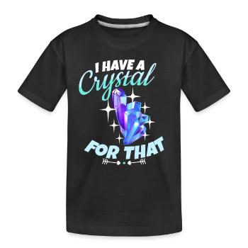 Cristaux et pierres de guérison par les cristaux - T-shirt bio Premium Enfant - noir - Devant