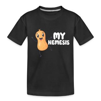 Peanut Allergy Survivor Peanut Allergy Awareness - Kids' Premium Organic T-Shirt - black - Front