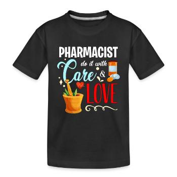 Technicien en pharmacie Pharmacien Faites-le avec des médicaments - T-shirt bio Premium Enfant - noir - Devant