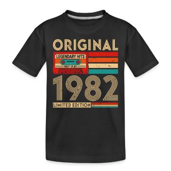 Original legendäre Hits Best of 1982 - Kinder Premium Bio T-Shirt - Schwarz - Vorne