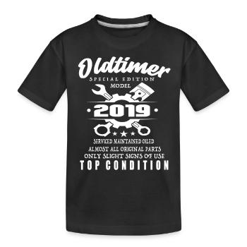 Oldtimer Special Edition Model 2019 Birthday - Kids' Premium Organic T-Shirt - black - Front