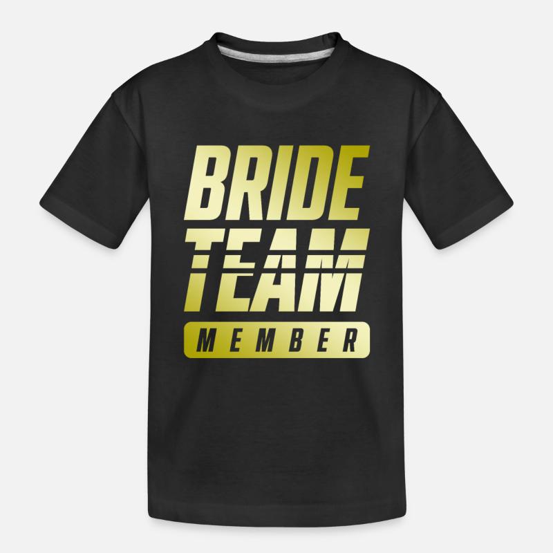 Bride Team - Kinder Premium Bio T-Shirt - Schwarz