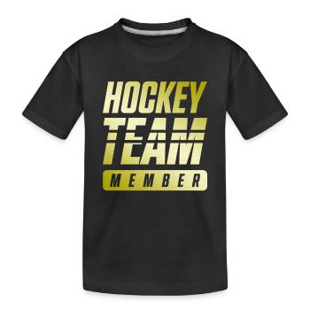 Hockey Team - Kids' Premium Organic T-Shirt - black - Front