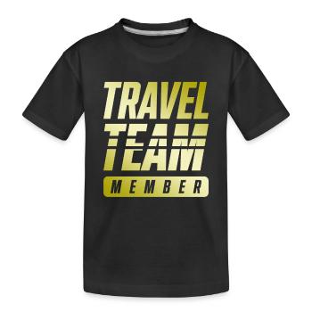 Travel Team - Kinder Premium Bio T-Shirt - Schwarz - Vorne