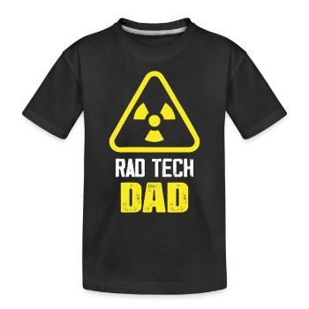 Rad Tech Dad X-Ray Rad Tech Radiologie - T-shirt bio Premium Enfant - noir - Devant