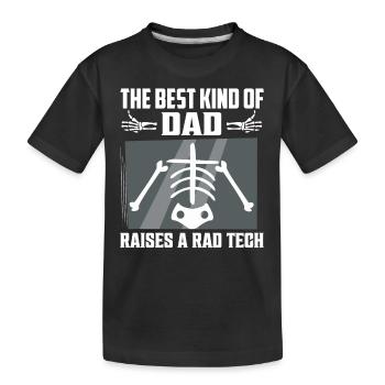 Le meilleur type de père élève un Rad Tech Rad Tech Ra - T-shirt bio Premium Enfant - noir - Devant
