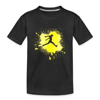 parkour - Kids' Premium Organic T-Shirt - black - Front