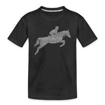 Équitation - T-shirt bio Premium Enfant - noir - Devant