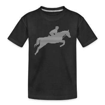 Équitation - T-shirt bio Premium Enfant - noir - Devant