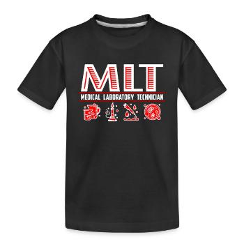 Technicien de laboratoire Médical Science de laboratoire Médical - T-shirt bio Premium Enfant - noir - Devant