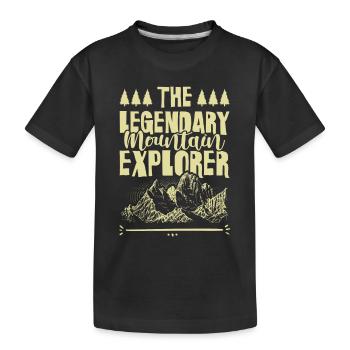 Explorateur de montagne - T-shirt bio Premium Enfant - noir - Devant
