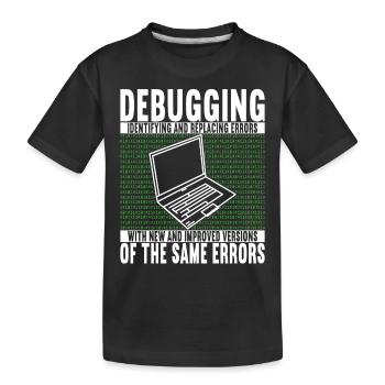 Programmer Computer Scientist - Kids' Premium Organic T-Shirt - black - Front