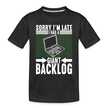 Programmer Computer Scientist - Kids' Premium Organic T-Shirt - black - Front