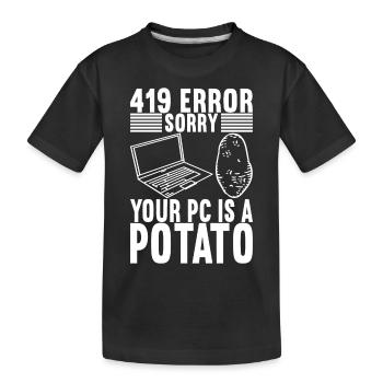 Programmierer Informatiker - Kinder Premium Bio T-Shirt - Schwarz - Vorne