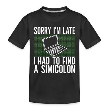 Programmer Computer Scientist - Kids' Premium Organic T-Shirt - black - Front