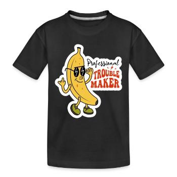 Créateur de troubles professionnel Sarcastique Banana Design - T-shirt bio Premium Enfant - noir - Devant