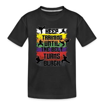 Karaté - T-shirt bio Premium Enfant - noir - Devant