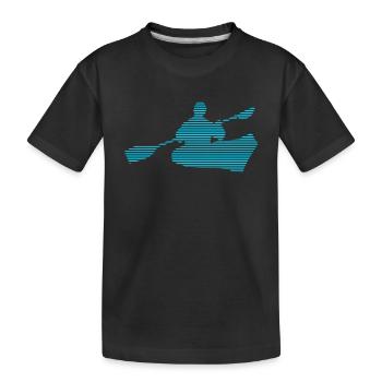 Kanusport - Kinder Premium Bio T-Shirt - Schwarz - Vorne