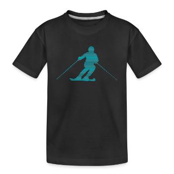 Ski - T-shirt bio Premium Enfant - noir - Devant