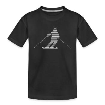 Ski - T-shirt bio Premium Enfant - noir - Devant