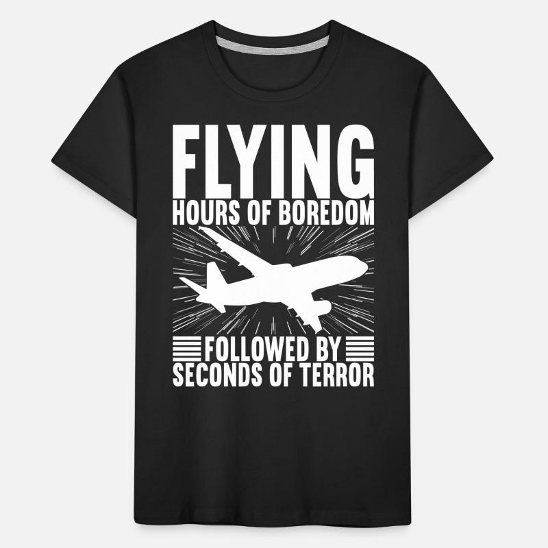 Pilot Flugzeug Kinder Premium Bio T-Shirt