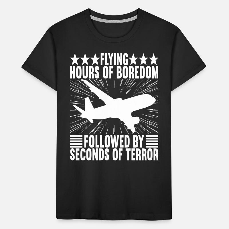 Pilot Flugzeug Kinder Premium Bio T-Shirt