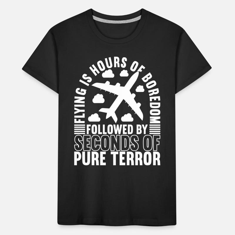 Pilot Flugzeug Kinder Premium Bio T-Shirt