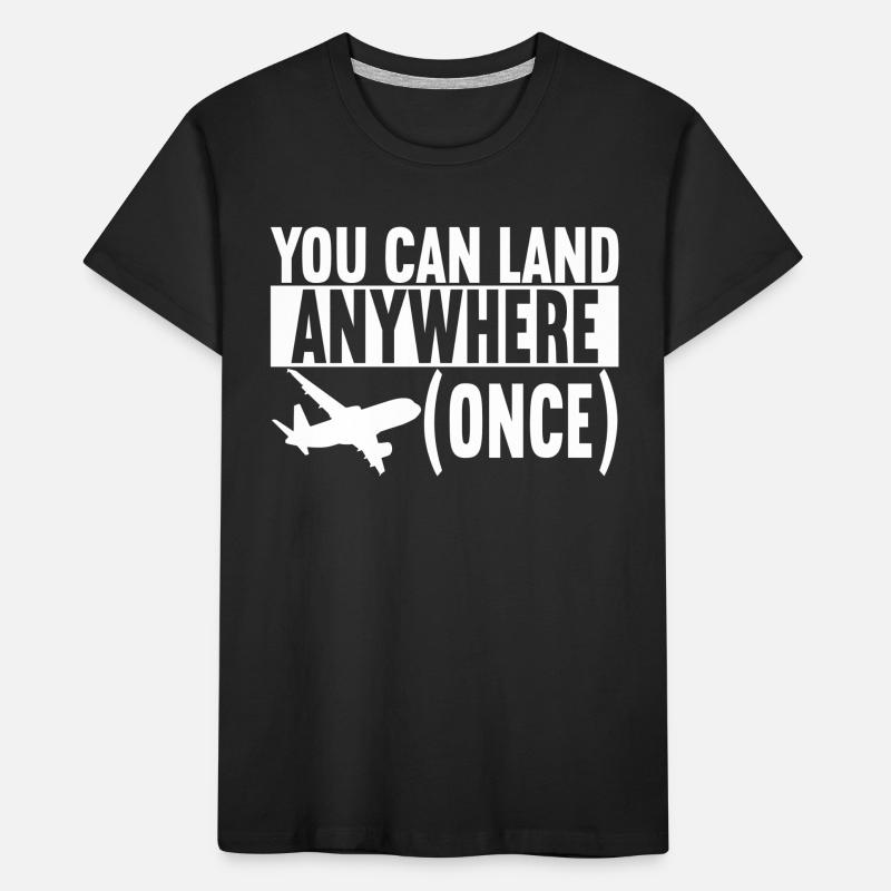 Pilot Flugzeug Kinder Premium Bio T-Shirt