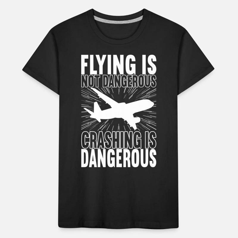 Pilot Flugzeug Kinder Premium Bio T-Shirt
