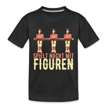 Tischfussball Tischkicker - Kinder Premium Bio T-Shirt - Schwarz - Vorne