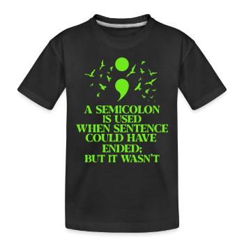 psychologie - Kinder Premium Bio T-Shirt - Schwarz - Vorne