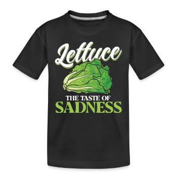 Laitue Le goût de la tristesse - T-shirt bio Premium Enfant - noir - Devant