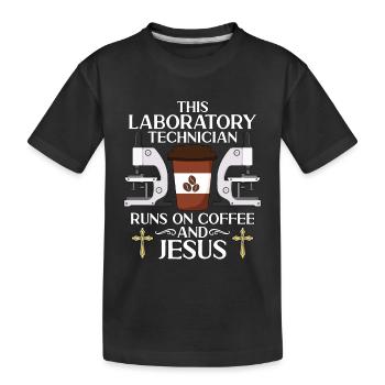 Technicien de laboratoire Ce technicien de laboratoire médical - T-shirt bio Premium Enfant - noir - Devant