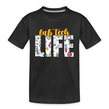 Lab Technician Lab Tech Life Laboratory Scientist - Kinder Premium Bio T-Shirt - Schwarz - Vorne