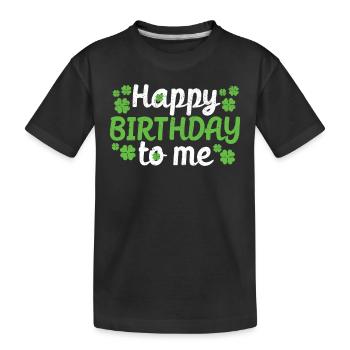 Born St Patrick’s Day Irish Shamrock Tout le meilleur - T-shirt bio Premium Enfant - noir - Devant