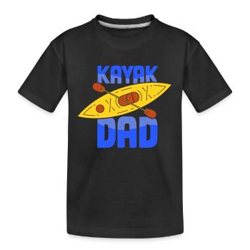 Kayak Père Kayakiste Kayak Kayak Kayak Hobby - T-shirt bio Premium Enfant - noir - Devant